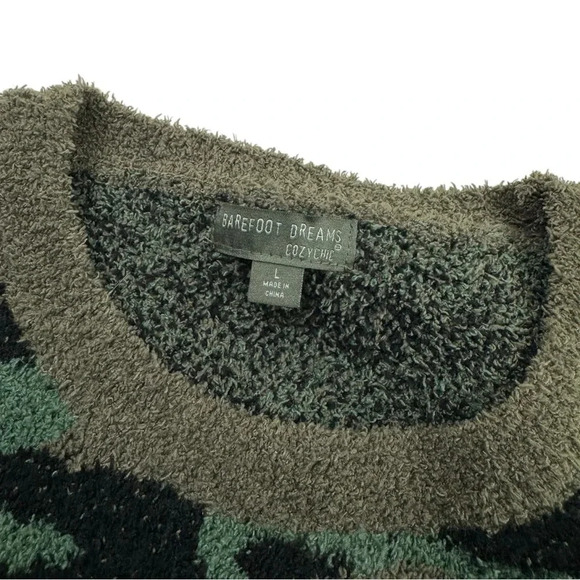 Barefoot Dreams Camouflage Sweater - Green and Black - Picture 5 of 9